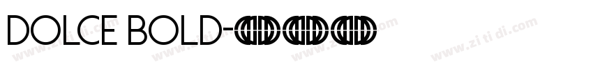 Dolce Bold字体转换